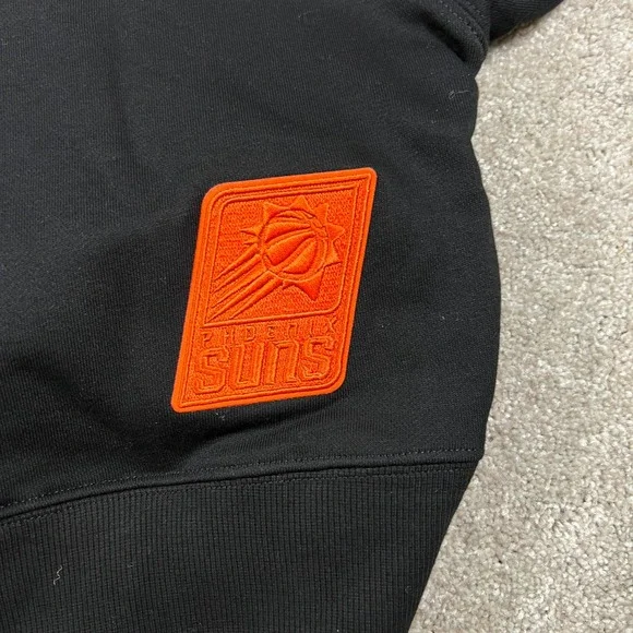 PRO STANDARD Phoenix Suns NBA Luxury Athletic Black Cropped Hoodie Size M - Picture 12 of 13
